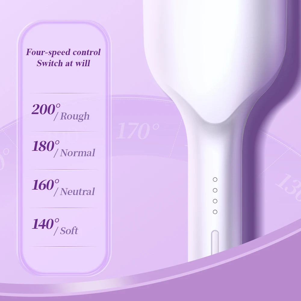 Curling iron for large wave curls